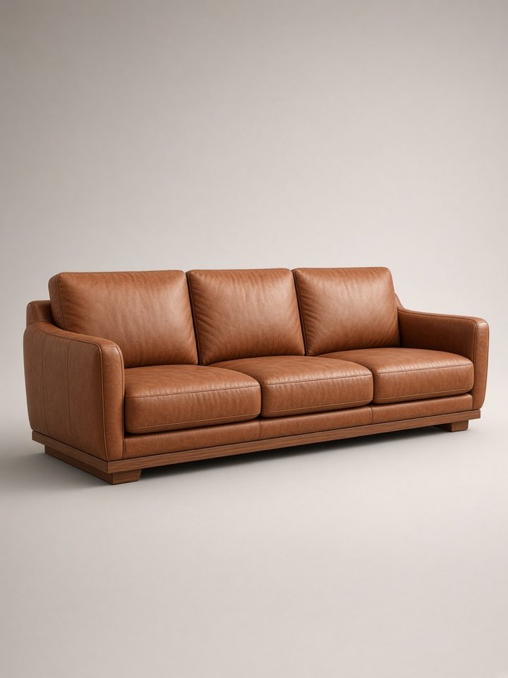 Copper Leather Sofa